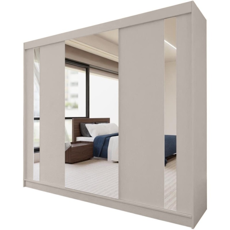 Szafa przesuwna z lustrem i szufladami GAJA II | Beautysofa24.pl