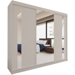 Szafa przesuwna z lustrem i szufladami GAJA II | Beautysofa24.pl