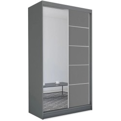 Szafa przesuwna z lustrem i szufladami MARIKA II | Beautysofa24.pl