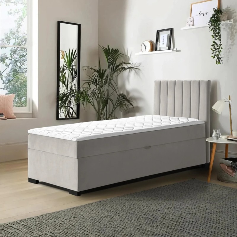 Łóżko pojedyncze z pojemnikiem ERIC | Beautysofa24.pl
