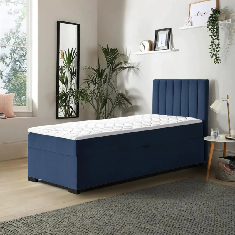 Łóżko pojedyncze z pojemnikiem ERIC | Beautysofa24.pl