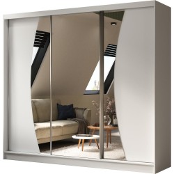 Szafa przesuwna z lustrem i szufladami VOX II | Beautysofa24.pl