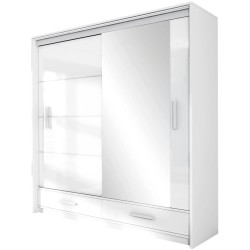 Szafa przesuwna z lustrem MARSYLIA | BeautySofa24.pl