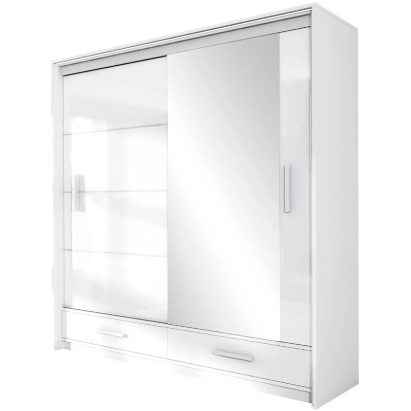 Szafa przesuwna z lustrem MARSYLIA | BeautySofa24.pl