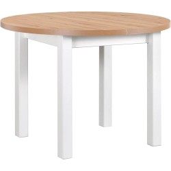 Stół rozkładany POLI IV 100-180 cm biały | Beautysofa24