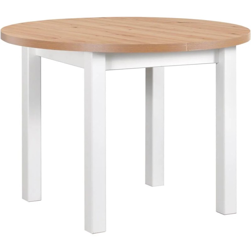 Stół rozkładany POLI IV 100-180 cm biały | Beautysofa24