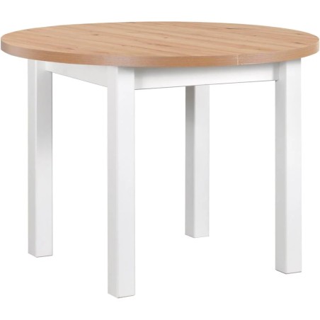 Stół rozkładany POLI IV 100-180 cm biały | Beautysofa24