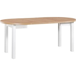 Stół rozkładany POLI IV 100-180 cm biały | Beautysofa24