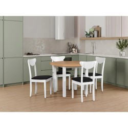 Stół rozkładany POLI IV 100-180 cm biały | Beautysofa24