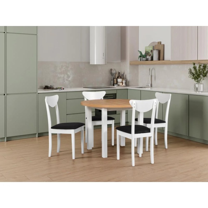 Stół rozkładany POLI IV 100-180 cm biały | Beautysofa24