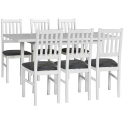 Stół rozkładany MAX X 120-160 cm biały | BeautySofa24.pl