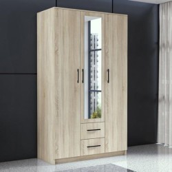 Szafa z lustrem i szufladami LUCAS | BeautySofa24.pl