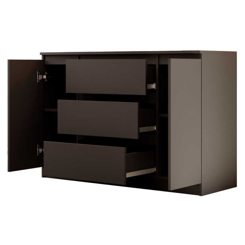 Komoda dwudrzwiowa z trzema szufladami LEMON | Beautysofa24.pl