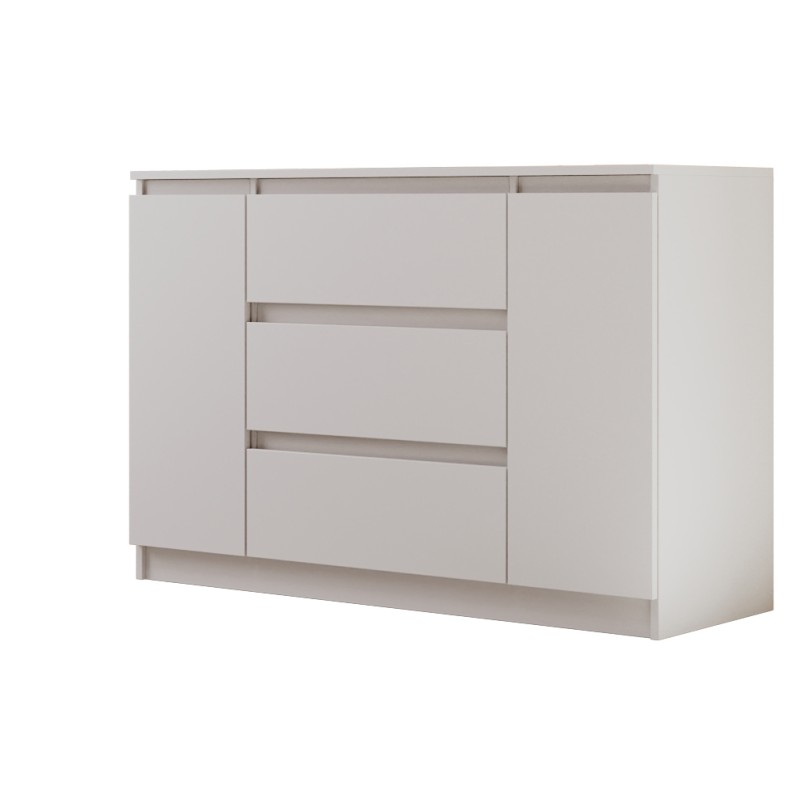 Komoda dwudrzwiowa z trzema szufladami LEMON | Beautysofa24.pl