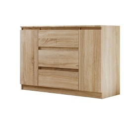 Komoda dwudrzwiowa z trzema szufladami LEMON | Beautysofa24.pl
