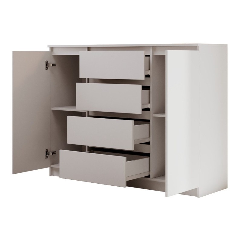 Komoda dwudrzwiowa z czterema szufladami LEMON | Beautysofa24.pl