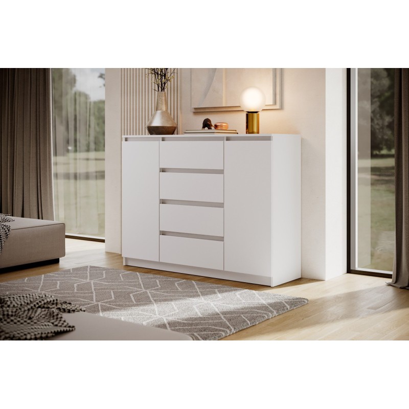 Komoda dwudrzwiowa z czterema szufladami LEMON | Beautysofa24.pl