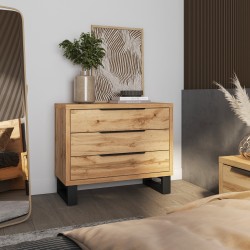 Komoda z trzema szufladami HALLE | Beautysofa24.pl