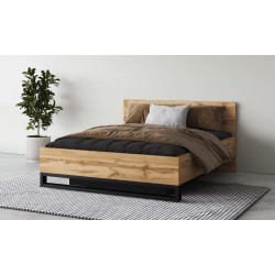 Łóżko z pojemnikiem i podnoszonym stelażem HALLE | Beautysofa24.pl