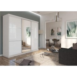 Szafa przesuwna z lustrem i szufladami Viva II | Beautysofa24.pl