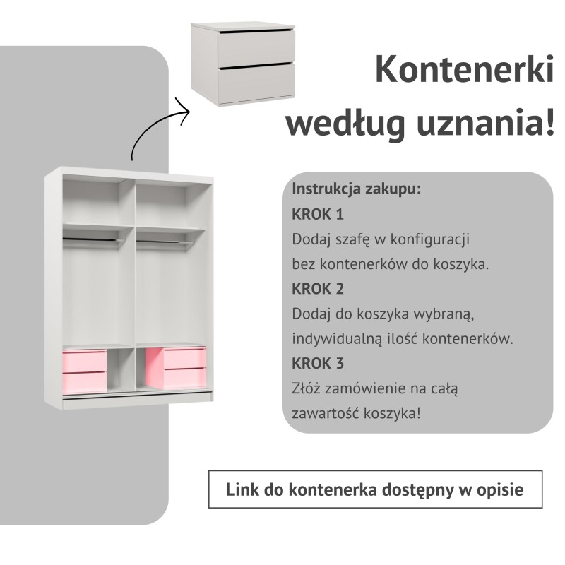 Szafa przesuwna z lamelami NELA | BeautySofa24.pl
