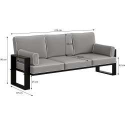Zestaw Mebli Ogrodowych 3+1+1 Verdino II | BeautySofa24.pl