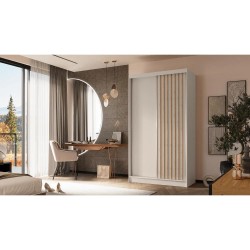 Szafa z drzwiami przesuwnymi z lamelami HELIOS | BeautySofa24.pl