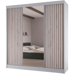 Szafa przesuwna z Lustrem i Lamelami LICO II