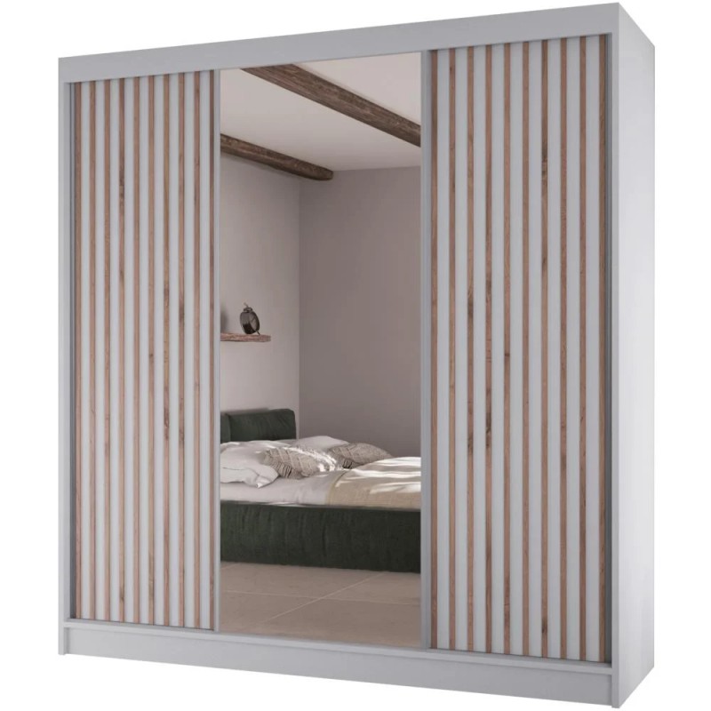 Szafa przesuwna z Lustrem i Lamelami LICO II