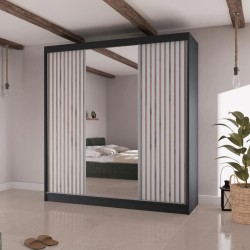 Szafa przesuwna z Lustrem i Lamelami LICO II