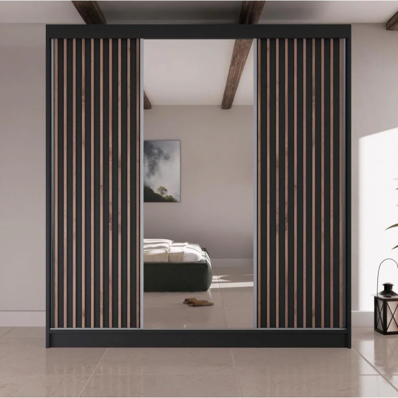 Szafa przesuwna z Lustrem i Lamelami LICO II