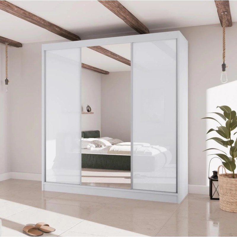 Szafa przesuwna z lustrem i szufladami VELIS II