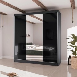 Szafa przesuwna z lustrem i szufladami VELIS II