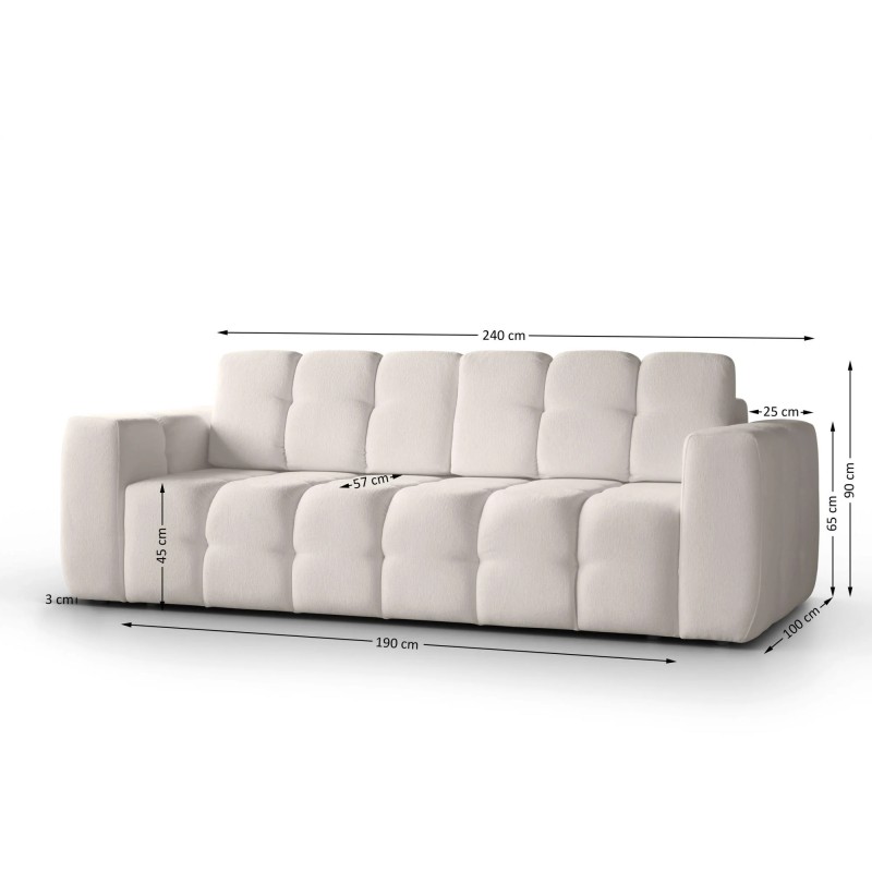 Sofa trzyosobowa z funkcją spania BONA