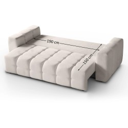 Sofa trzyosobowa z funkcją spania BONA