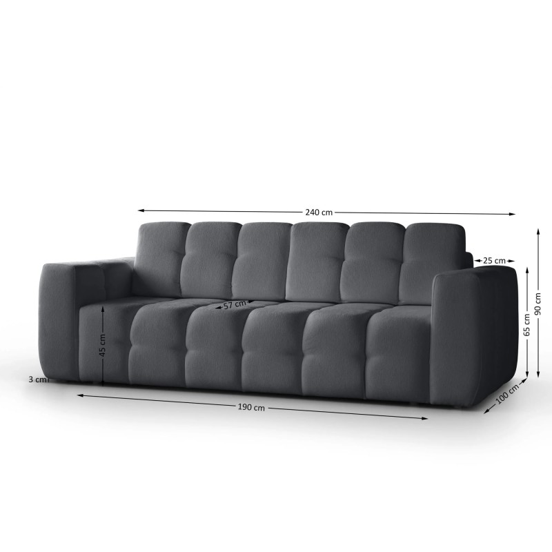 Sofa trzyosobowa z funkcją spania BONA
