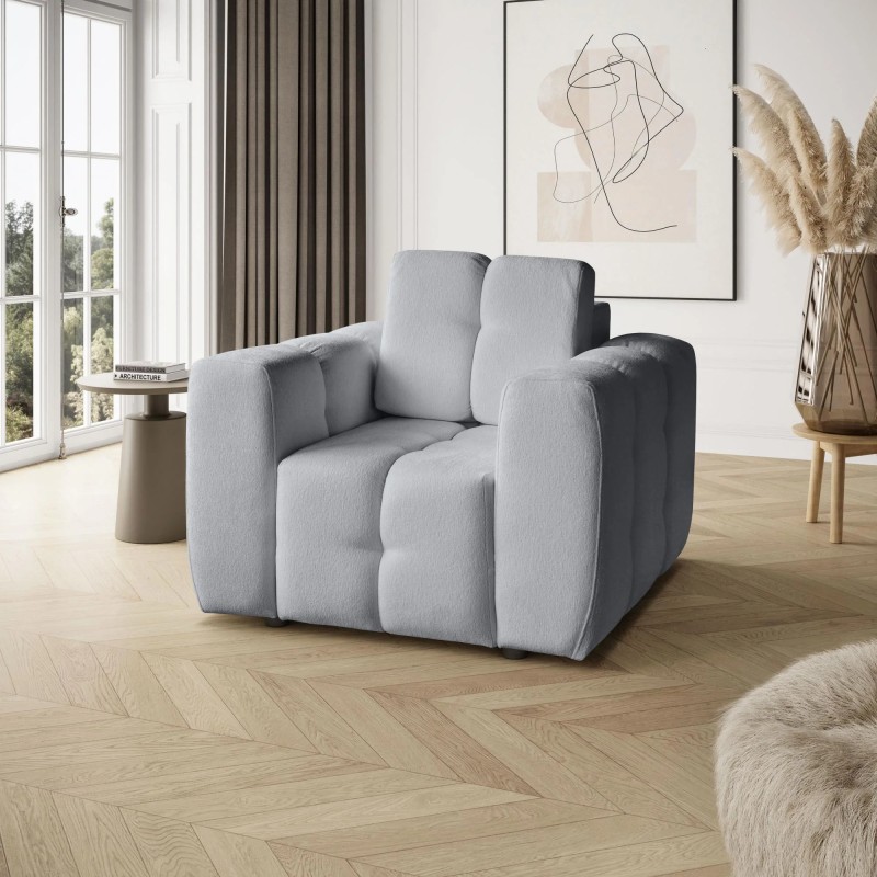 Zestaw wypoczynkowy BONA Sofa + Fotel + Pufa