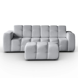 Zestaw wypoczynkowy BONA Sofa + Fotel + Pufa