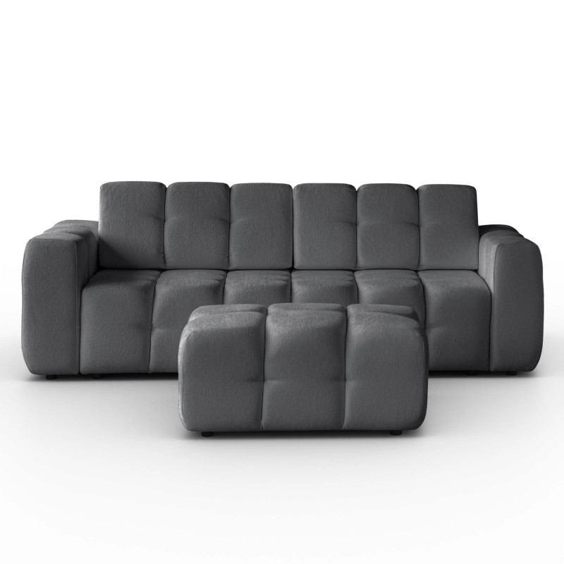 Zestaw wypoczynkowy BONA Sofa + Fotel + Pufa