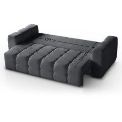 Zestaw wypoczynkowy BONA Sofa + Fotel + Pufa