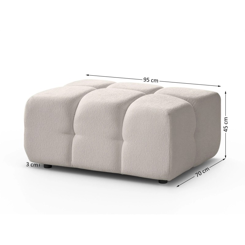 Zestaw wypoczynkowy BONA Sofa + Fotel + Pufa
