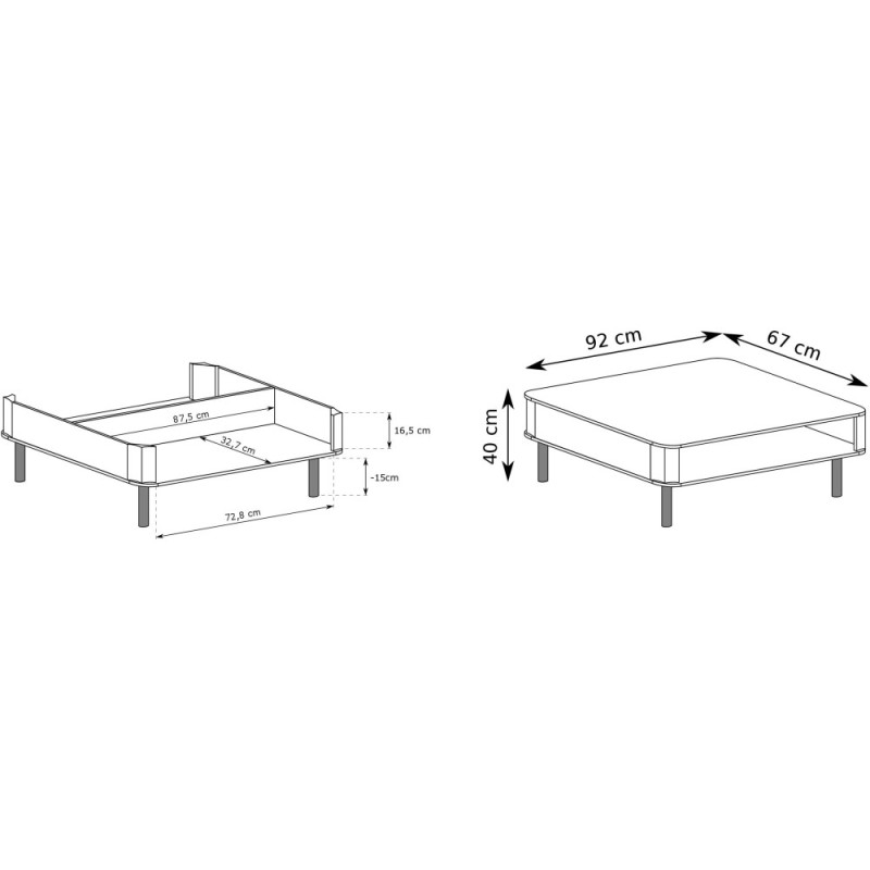 Stolik kawowy Nevada – nowoczesny i funkcjonalny design