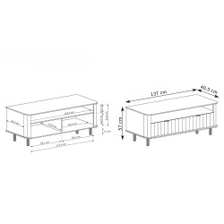 Szafka RTV NEVADA – kompaktowy design do małych wnętrz