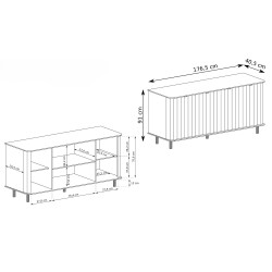 Komoda NEVADA – nowoczesna i pojemna komoda z szafkami