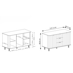 Komoda Nevada – nowoczesna komoda z szufladami i szafkami