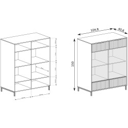 witryna dwudrzwiowa witryna