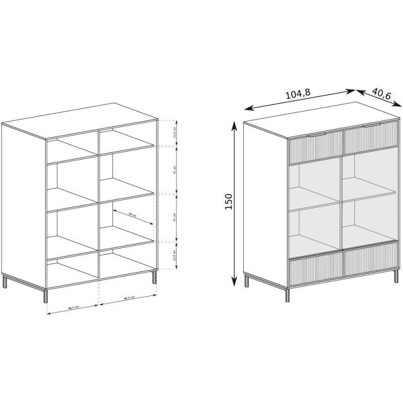 witryna dwudrzwiowa witryna