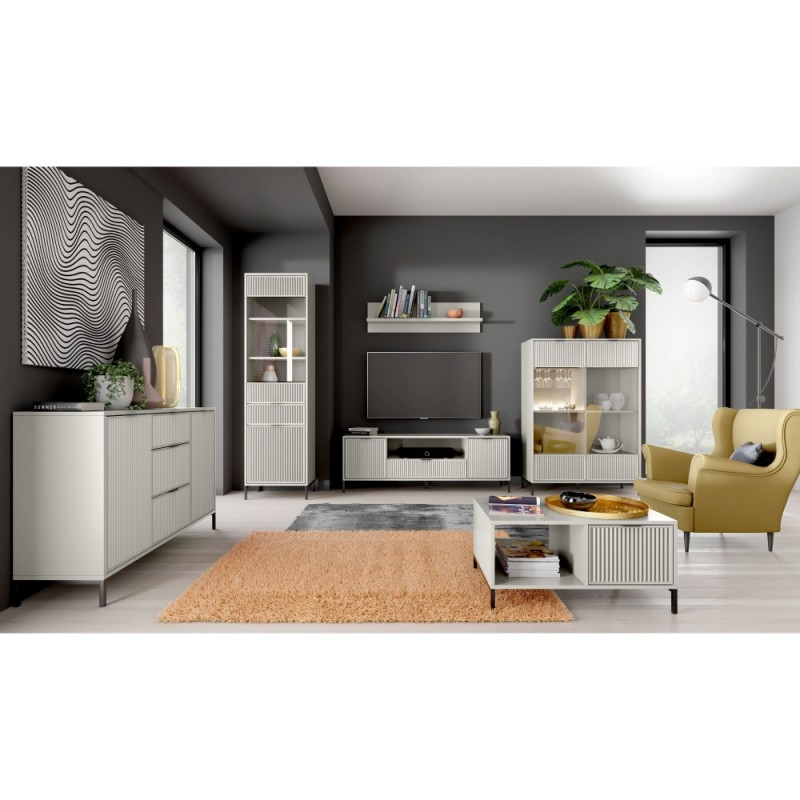 kolekcja mebli w aranżacji w salonie od BeautySofa24 w kolorze kaszmirowym