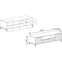 Szafka RTV pod telewizor Linna