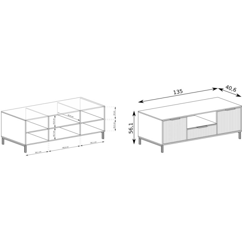 Szafka RTV pod telewizor Linna